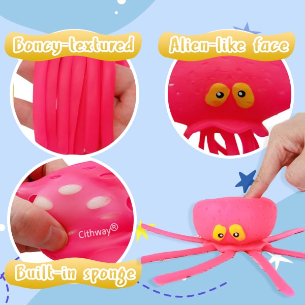 Cithway® Water Spraying Octopus Squeeze Toy